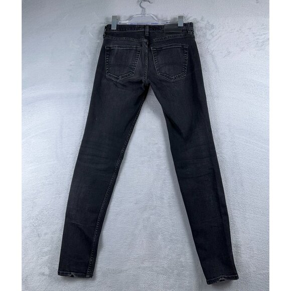 Hollister Super Skinny Jeans Womens Size W29X32L Advanced Stretch Mid Rise Black - Picture 2 of 13